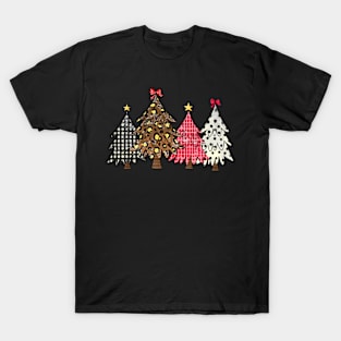 Mixed patterns christmas trees T-Shirt